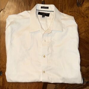 Banana Republic Classic White Button-Front Dress Shirt